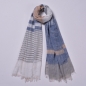 라베르 스트라이프 스카프(블루)