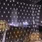 [은하수] 200구 투명선 LED 그물네트 백색 지니전구(1mx2m) (전원잭포함) (연결가능)