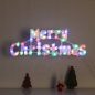 [은하수]LED 메리 크리스마스 글자 컬러 지니전구(49cm) (전원잭포함) (연결가능)