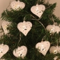 10구 USB LED 하트 X-MAS 가랜드 전구(웜색) (2m)