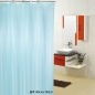 스트라이프 반투명 샤워 커튼(180cmx180cm) (블루)