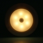 동작감지 원형 LED 무선 센서등(웜색) (화이트)