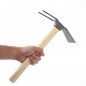 원예작업 원목손잡이 곡괭이+두발괭이