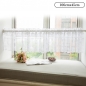 플라워 레이스 바란스 커튼(106cmx45cm) (화이트)