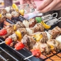간편 슬라이드 바비큐 꼬치 5p세트(41cm)