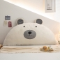 곰돌이 등받이 쿠션(화이트) 90cm