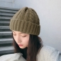 겨울 꽈배기 니트 모자(카키)