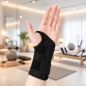 이중지지대 왼손 손목보호대(L) (블랙)